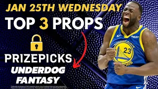 NBA Player Props Bets Today 1/25 Underdog & PrizePicks | Best NBA Bets & Picks