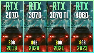 RTX 2070 vs RTX 3070 vs RTX 3070 TI vs RTX 4060 - Test in 12 Games | 1080p | 1440p | 4K