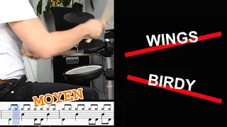 DRUM SHEET - DRUM COVER : WINGS, BIRDY, DRUM COVER
