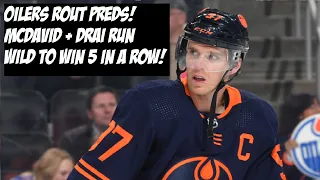 Edmonton Oilers Post Game: 5 GAME WIN STREAK + McDavid, Draisaitl, Kane Hat Trick vs Predators!