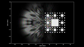 Quantum simulation of a particle breaking through a Sierpinski carpet fractal potential