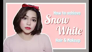 SNOW WHITE HAIR & MAKEUP TUTORIAL PH VERSION 🧡| Paula Villeza