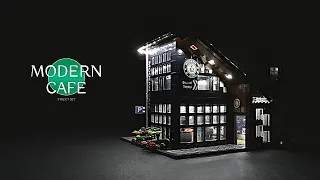 Realistic Starbucks in building blocks! Nifeliz Modern cafe compatible with lego building