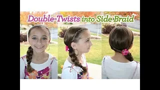 Double-Twists into Side Braid | Cute Girls Hairstyles