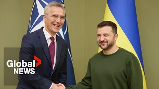 Russia-Ukraine war: NATO leaders meet as Ukraine seeks easing of western weapons restrictions