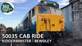 Class 50 cab ride from Kidderminster to Bewdley in 360º (View in 4K)