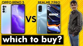 Oppo Reno 5 vs Realme 7 pro | Under 60000... | Comparison Video | aflatoon tech studio