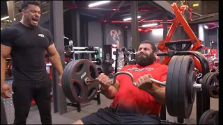 Levan Saginashvili Almost 300 LBS Seated Bicep Curl For TWO Reps…(How Is This Real???)