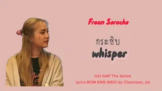Whisper - Freen Sarocha | Ost Gap The Series | lyrics ROM ENG INDO
