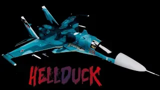 Sukhoi Su-34 Full video build -Trumpeter kit