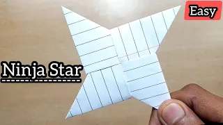 Paper Ninja Star - Shuriken [Full Tutorial] || Ninja Star Kaise Banaen || Origami Ninja Star