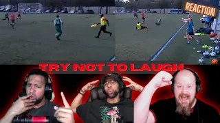 Americans React To - COMEDY FOOTBALL & FUNNIEST FAILS #8 TRY NOT TO LAUGH