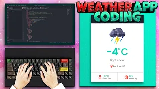 ASMR Programming - Weather App Coding With JavaScript - No Talking