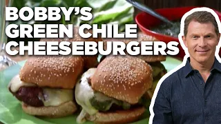 Bobby Flay's Green Chile Cheeseburgers | Grill It! with Bobby Flay | Food Network