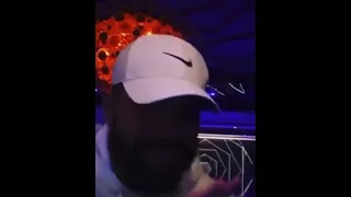 Drake listening to BabyKeem on his Instagram live