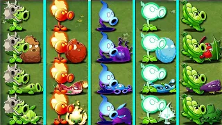 Random 5 PEA & Support Plants Battlez - Who Will Win? - PvZ 2 Plant vs Plant