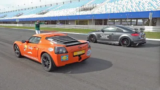 520HP Opel Speedster Turbo Rocket vs. 660HP Audi TT-RS Performance!