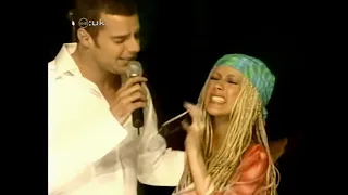 [1080P] Ricky Martin & Christina Aguilera - Nobody Wants To Be Lonely (Live @ CD:UK)