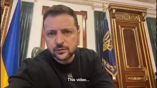 Zelensky's reaction to the video with the crime of the Russians