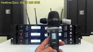 Micro chống hú và echo reverb chọn sẵn. New Sound Mi3 Pro