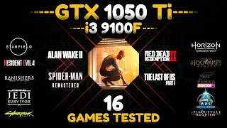 i3 9100f + GTX 1050 Ti - Test in 16 Games