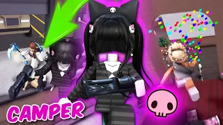 BEATING CAMPERS IN MM2 AS KUROMI!! (Murder Mystery 2)