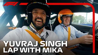 Mika Häkkinen Takes Yuvraj Singh For A Miami Hot Lap! | F1 Pirelli Hot Laps
