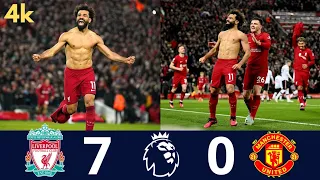 Liverpool 7 x 0 Manchester United  ■ 4k Ultra HD | Extended Highlight & Goals | EPL- 2023