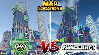 GTA 5 VS MINECRAFT : LOS SANTOS PLACES