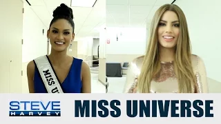 Do Miss Universe and Miss Colombia forgive Steve? || STEVE HARVEY
