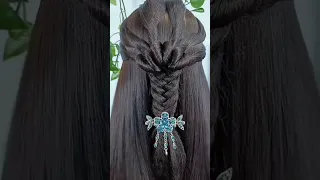 hairstyle for wedding open hair | extremely long hair || simple hairstyle for long hair