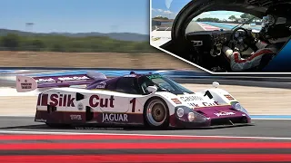 OnBoard a 1990 Jaguar XJR-12 Group C Prototype at Circuit Paul Ricard!