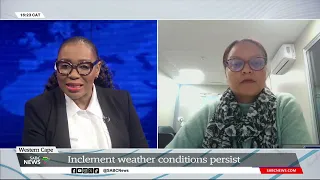 Cape Town Weather I Inclement weather conditions persist: Sonica Lategan