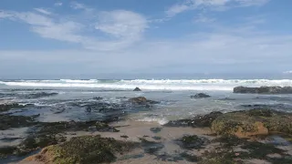 Winter Ocean Waves Crashing on the Rocky Beach - Crashing Waves Sounds - 4K UHD