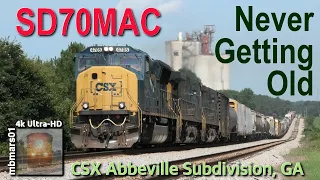 [8R][4k] SD70MAC - Never Getting Old, CSX Abbeville Subdivision, GA 06/30-07/27/2022