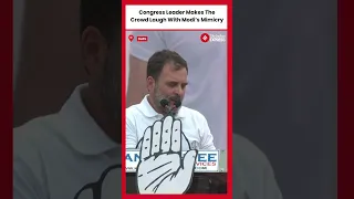 Rahul Gandhi Ridicules The Prime Minister Giving An Interview