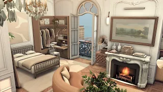 Tiny Parisian apartment || The Sims 4 Speed build