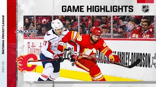 Capitals @ Flames 3/8 | NHL Highlights 2022