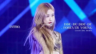 190105 BLACKPINK ROSÉ 로제 Golden Disc Awards 골든디스크어워드 직캠 - Intro + 뚜두뚜두 + FOREVER YOUNG