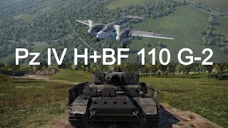 Pz.4 H and Bf 110 G-2 Vehicle Combo Review | War Thunder