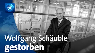 Trauer um CDU-Politiker: Wolfgang Schäuble ist tot
