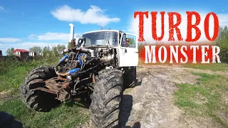 Решил ТУРБАНУТЬ монстра Макса, результат Бомба!!! Installing a turbine on a monster.