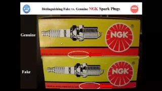 Fake & Genuine NGK Spark plugفروقات بواجي ان جي كي اصلي و مقلد.mp4