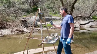 SIERRA CREEK plein air OIL PAINTING