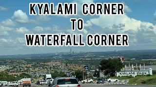 Driving from Kyalami Corner to Waterfall Corner | Johannesburg | South Africa |