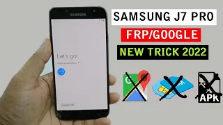 Samsung J7 Pro Frp Bypass 2022 | SM-J730F Google Account Remove | Samsung J7 Pro Bypass | New Trick