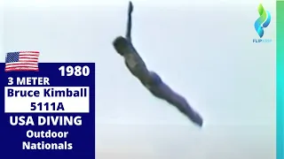 1980 Bruce Kimball - 5111A - Men 3 Meter Diving - USA Diving Outdoor Nationals