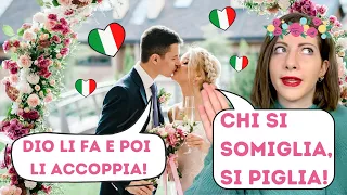 10 ESPRESSIONI e PROVERBI sul MATRIMONIO che gli ITALIANI usano SEMPRE (anche dopo aver divorziato)