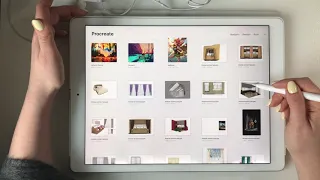 пробный урок "эскиз штор в программе procreate"