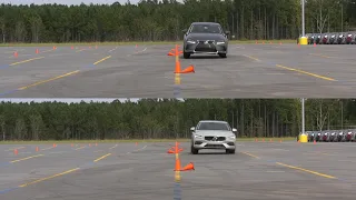 SLALOM 2019 Lexus IS300 Vs 2019 Volvo S60 Cone course